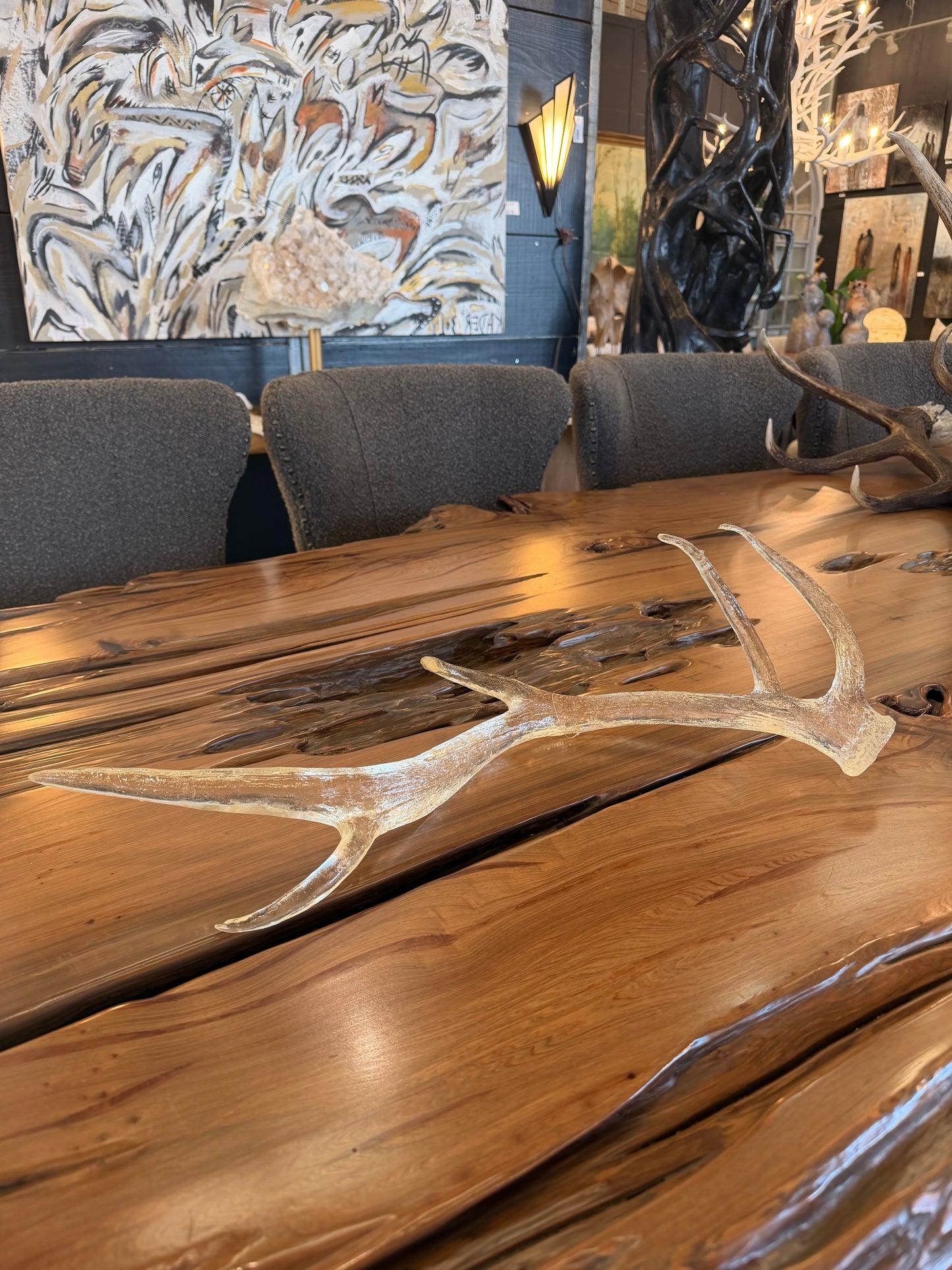 Clear Resin Antler