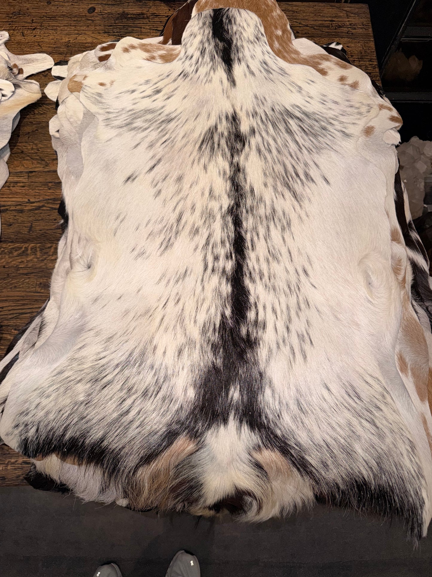 Goat Hide - White and Black Hide