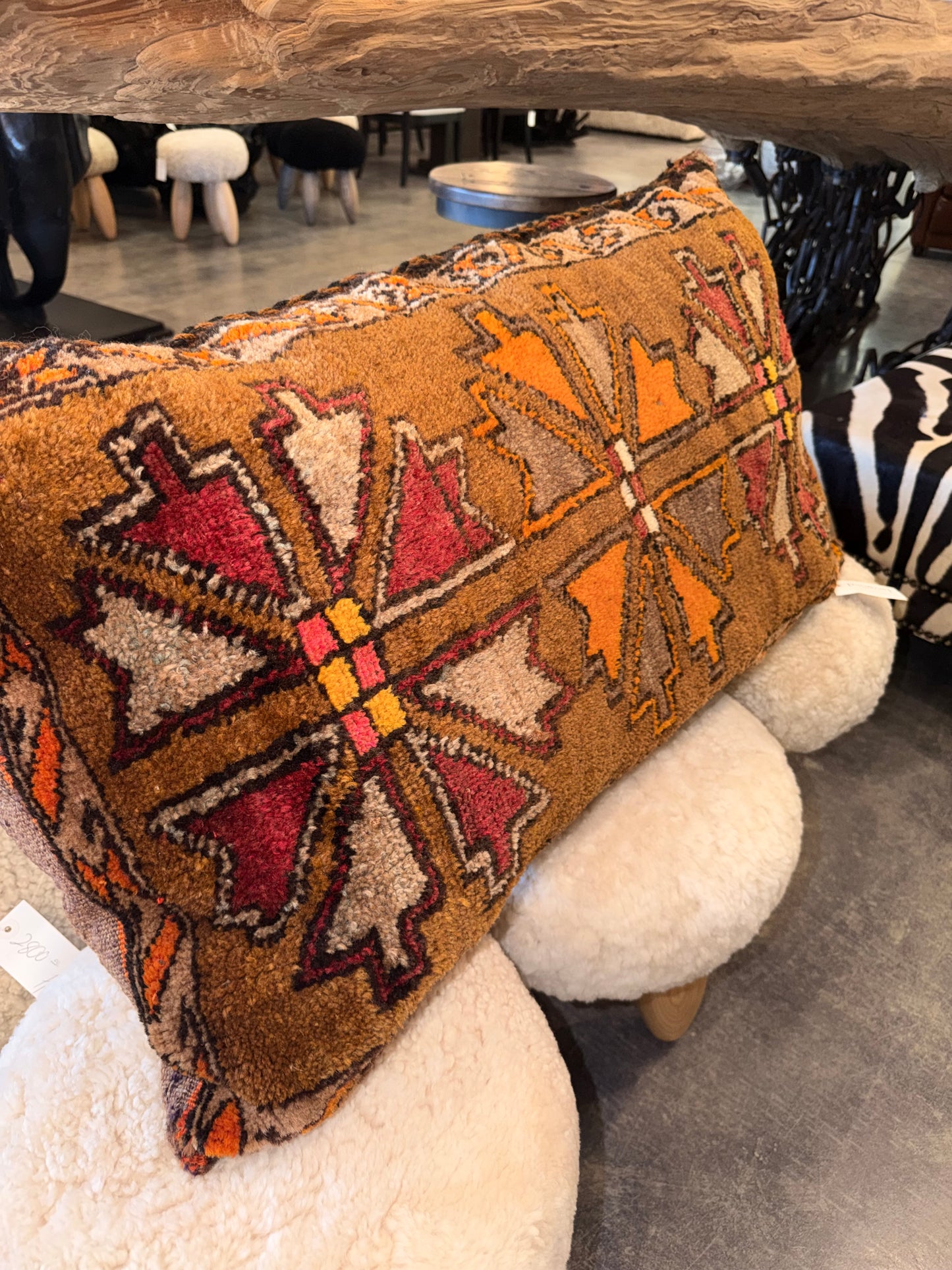 Turkish Rug Pillow - Design 12