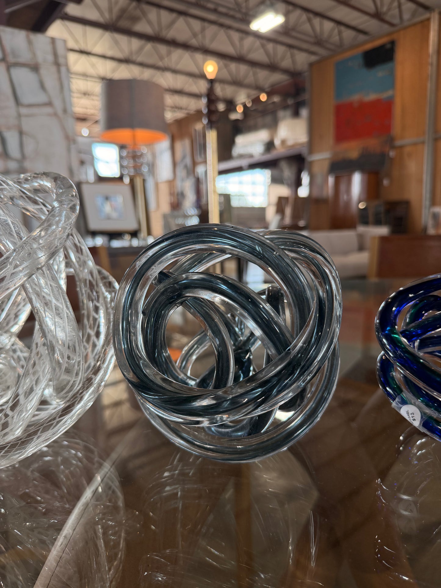 Medium Hand-Blown Glass Decorative Knots