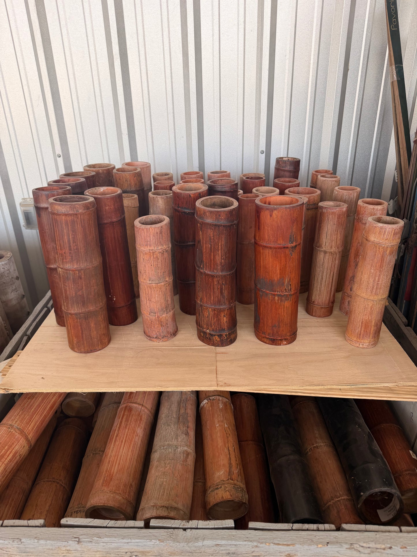Natural Bamboo Vases