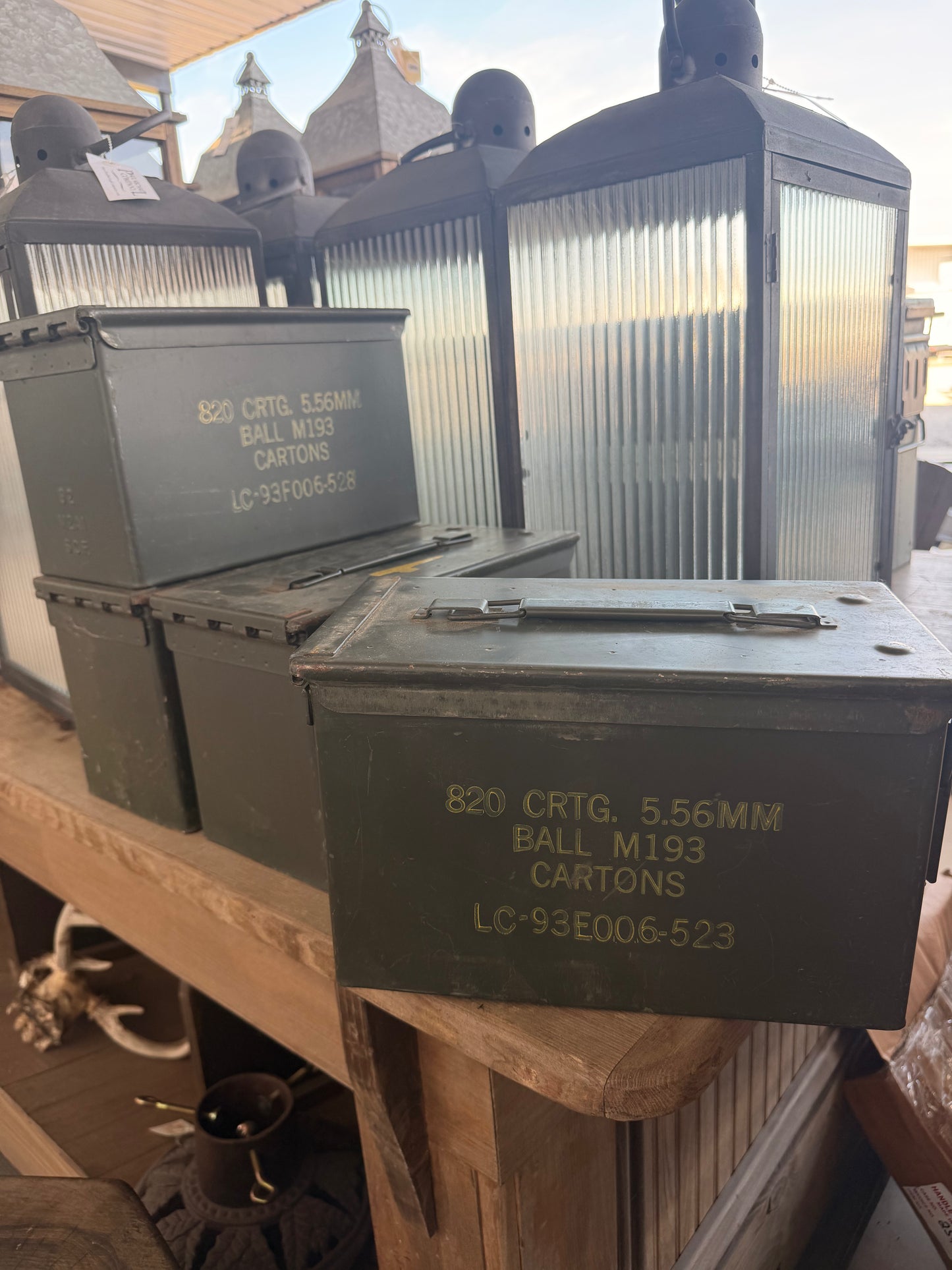 Vintage Metal Ammo Boxes- Small