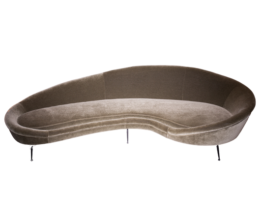 Mohair Curved Sofa
