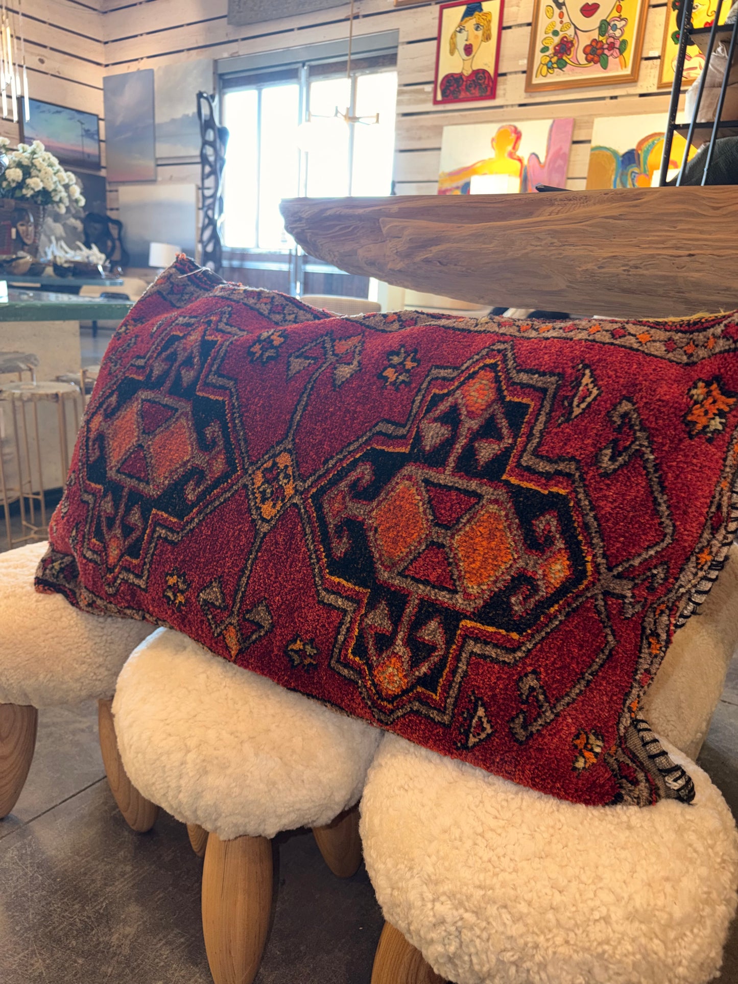 Turkish Rug Pillow - Design 3