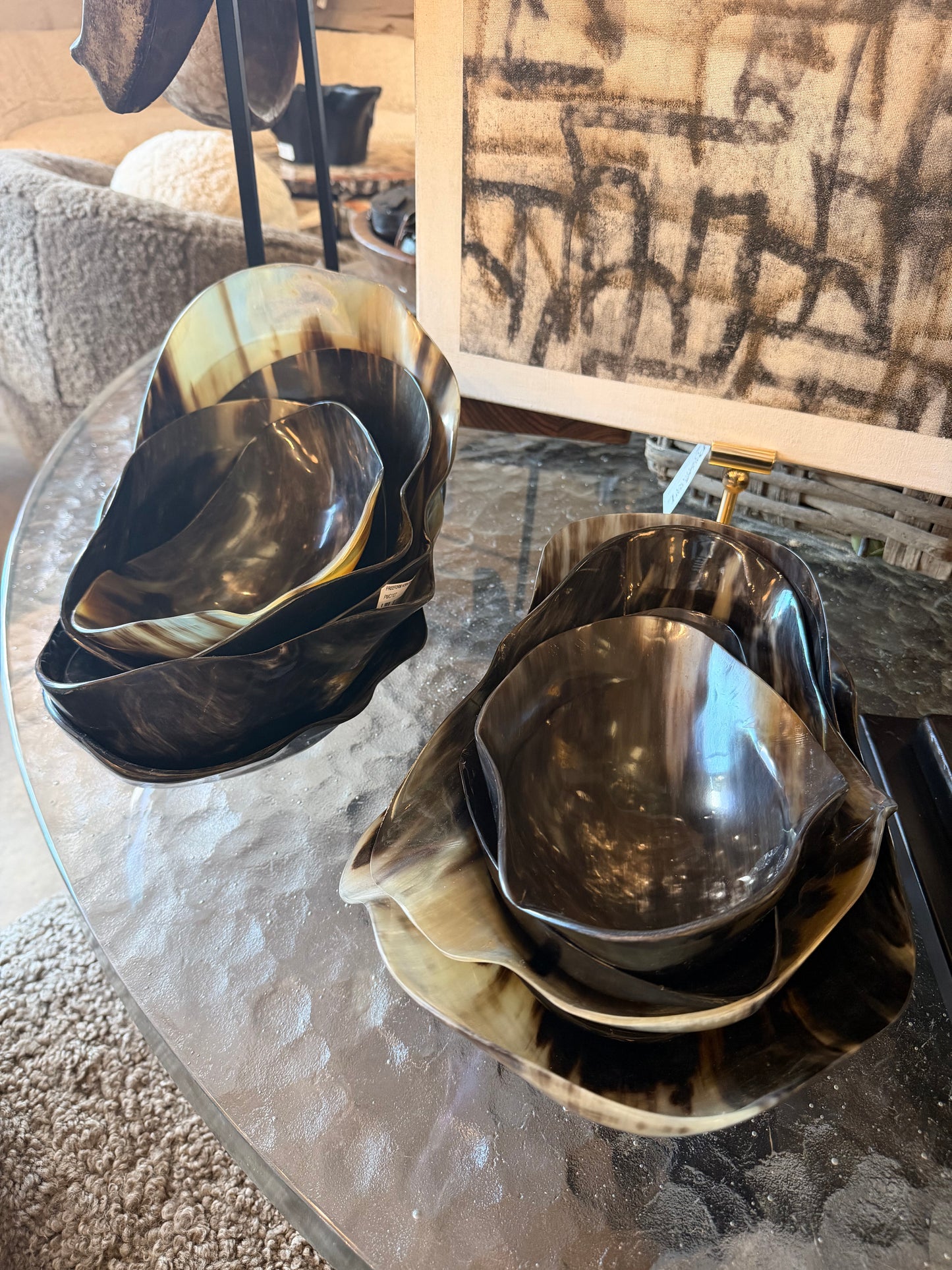 Large Freeform Horn Bowl