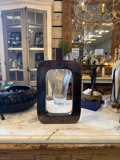 Aluminum Black Nickel Vase
