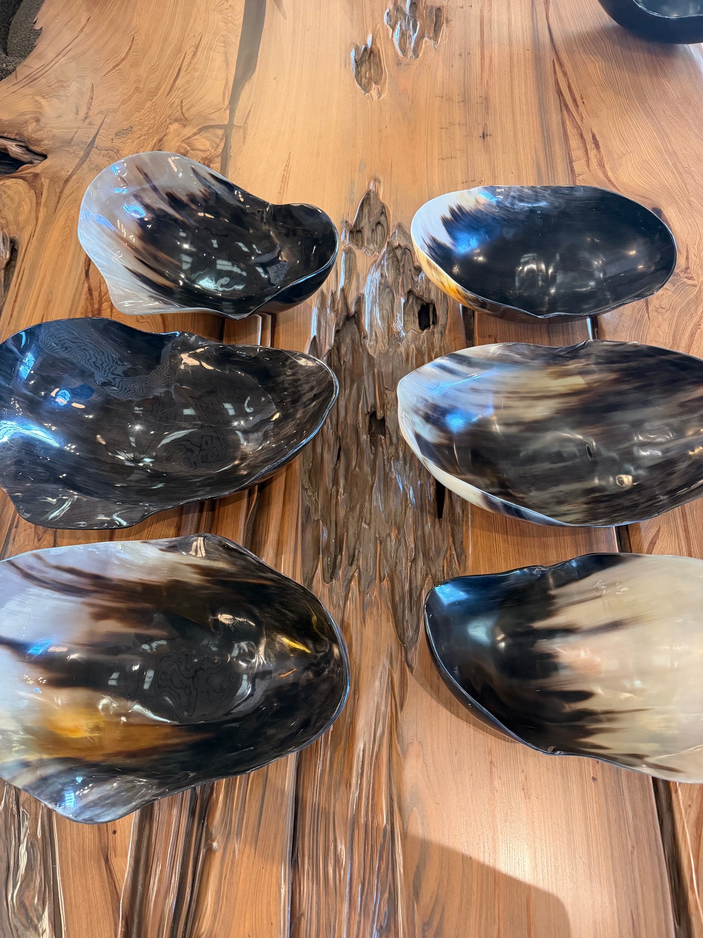 Large Freeform Horn Bowl