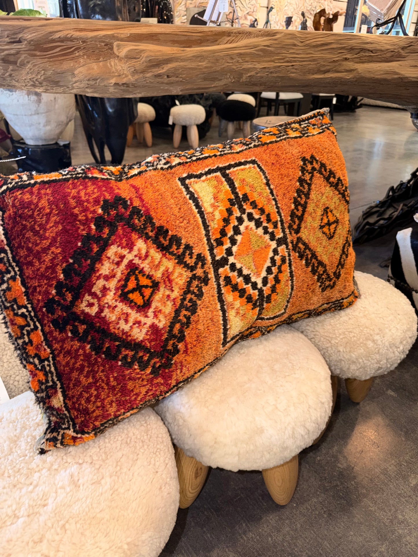 Turkish Rug Pillow - Design 5