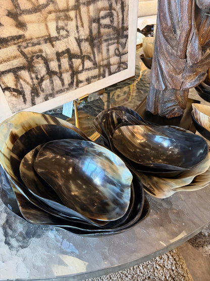 Large Freeform Horn Bowl