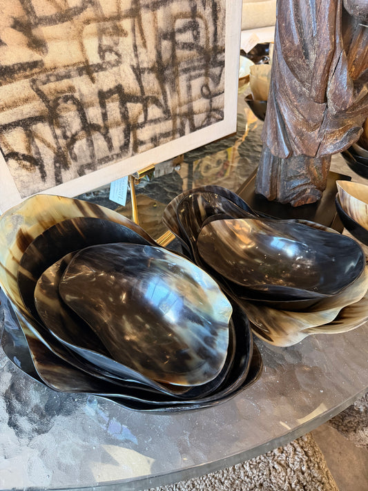 Large Freeform Horn Bowl