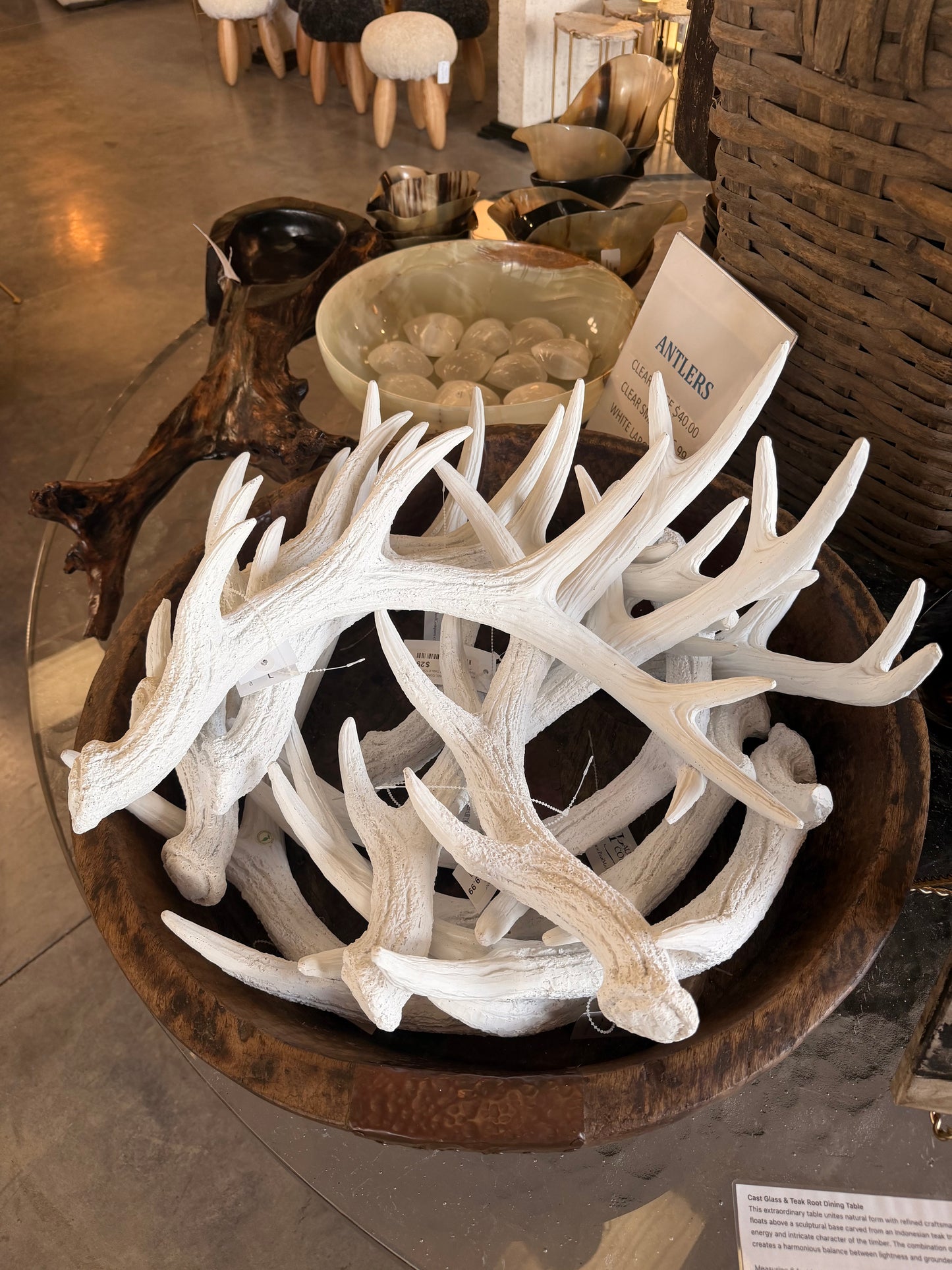 White Resin Antler