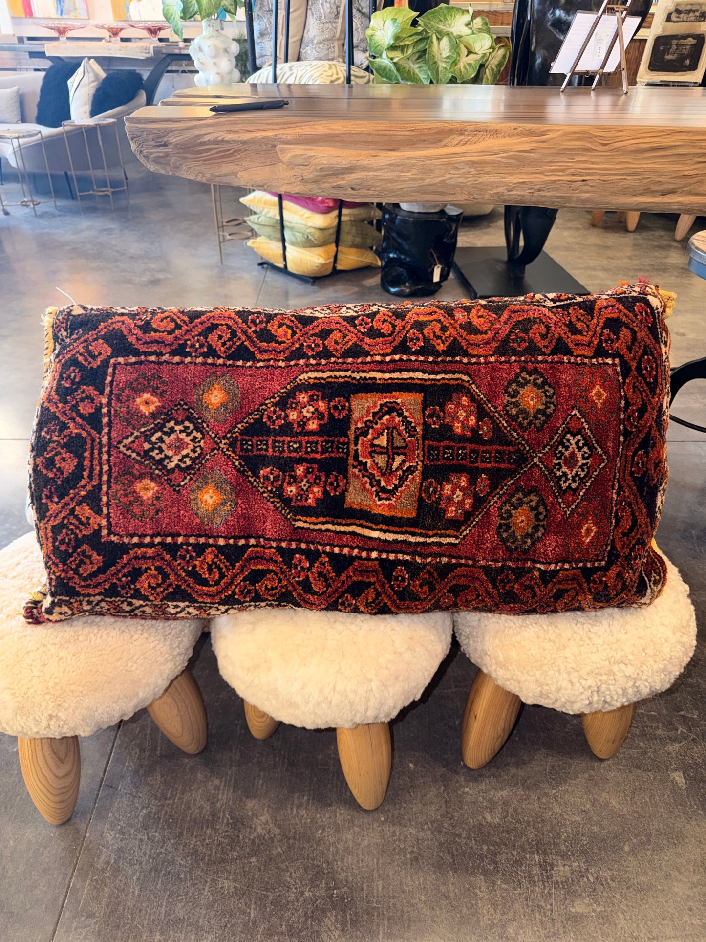 Turkish Rug Pillow - Design 4