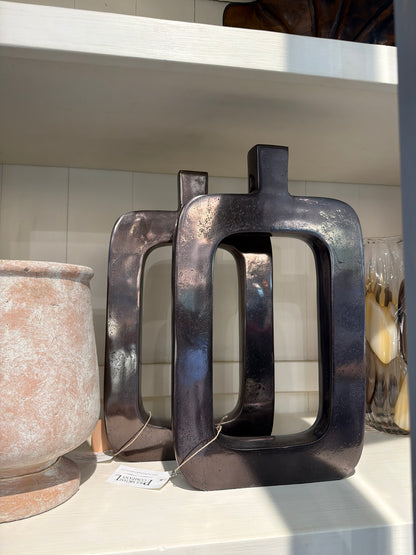 Aluminum Black Nickel Vase
