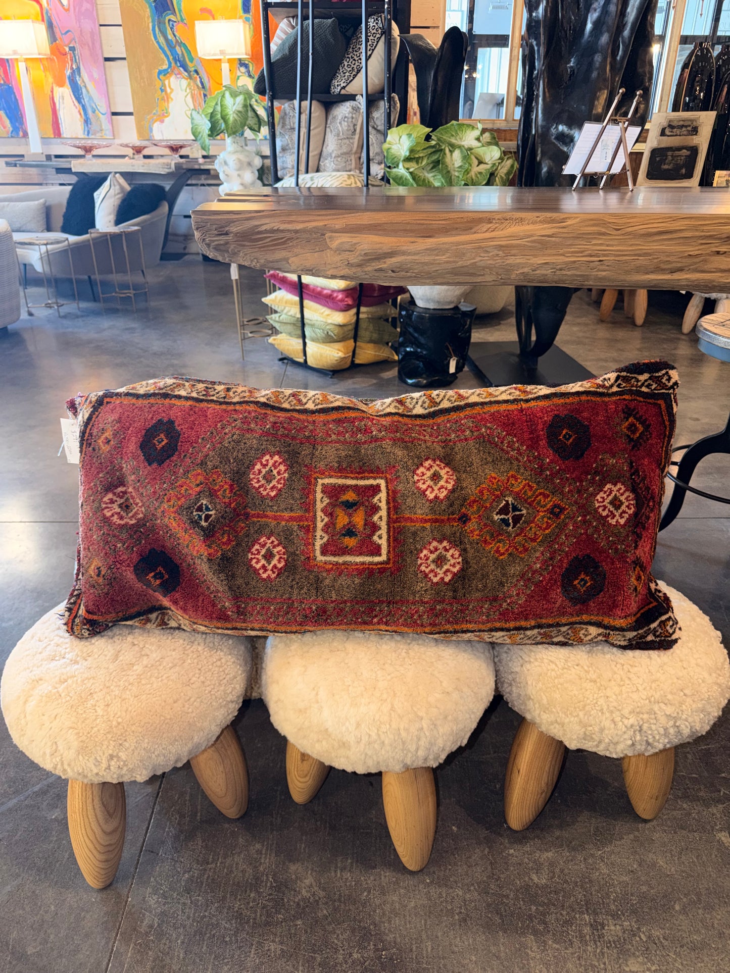 Turkish Rug Pillow - Design 10