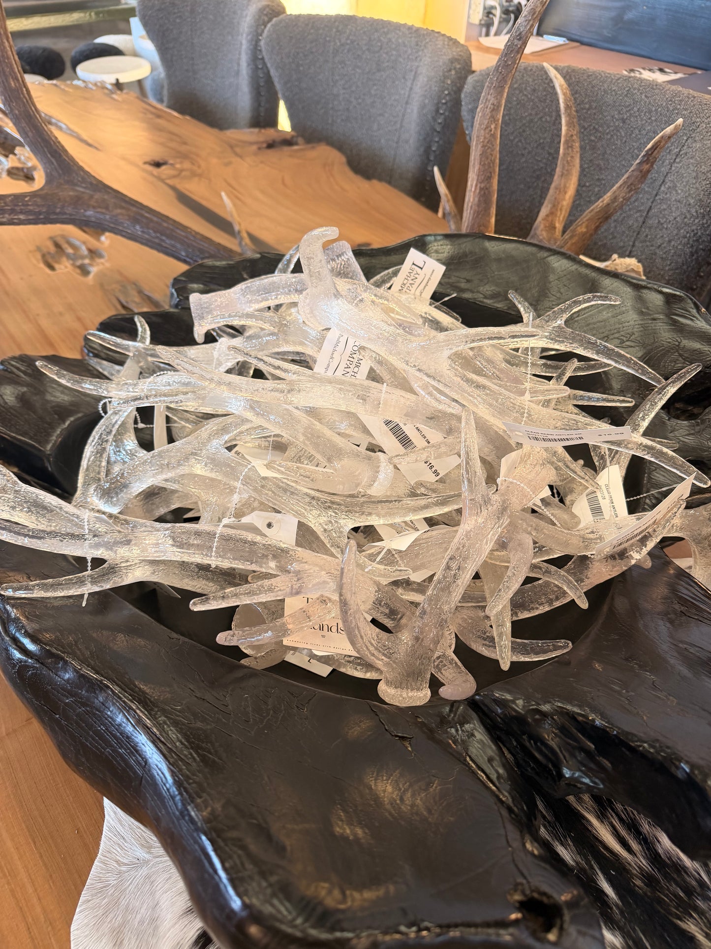 Clear Resin Antler