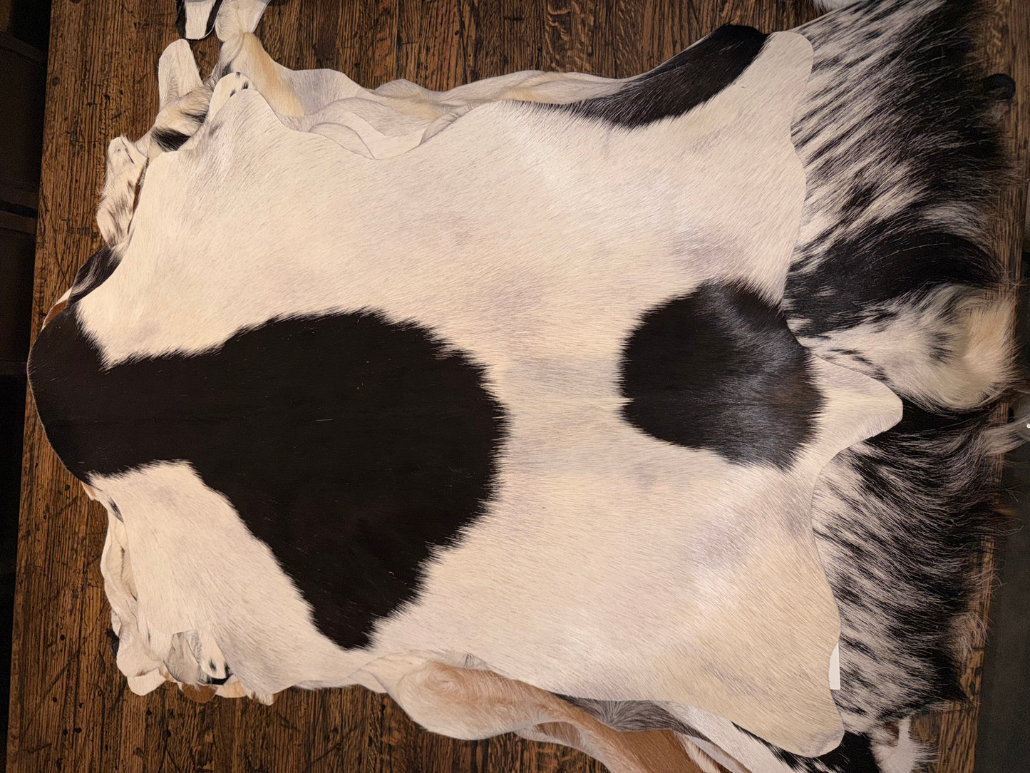 Goat Hide - White and Black Hide