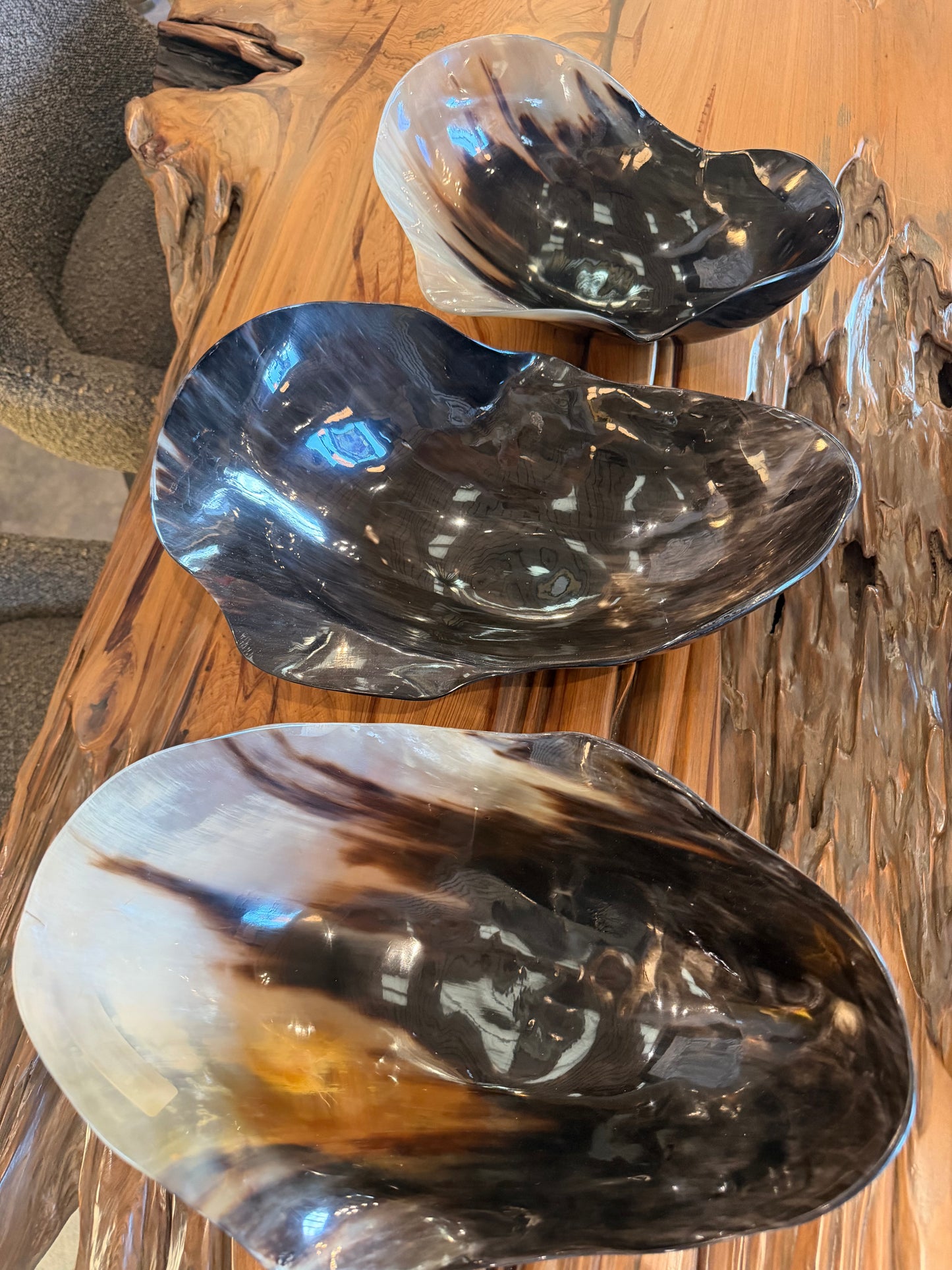 Large Freeform Horn Bowl