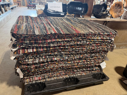 Hand-Loomed Leather Rugs