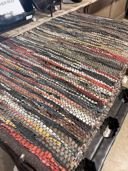 Hand-Loomed Leather Rugs