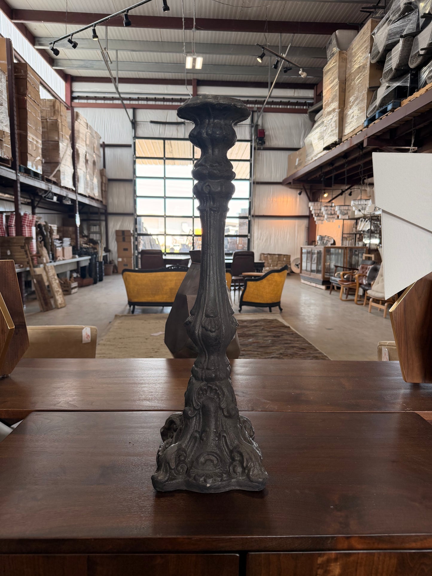 Large Oversized European-Inspired  Resin Candlesticks