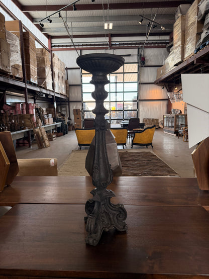 Large Oversized Ornate Resin Candlesticks