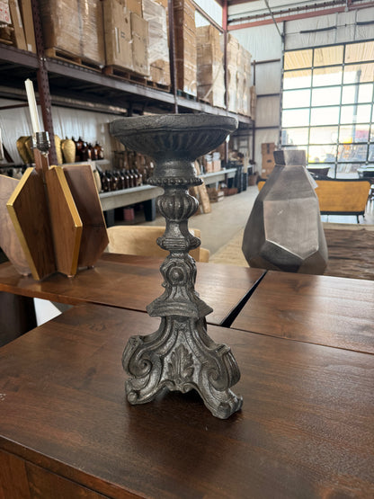 Small Ornate Resin Candlesticks