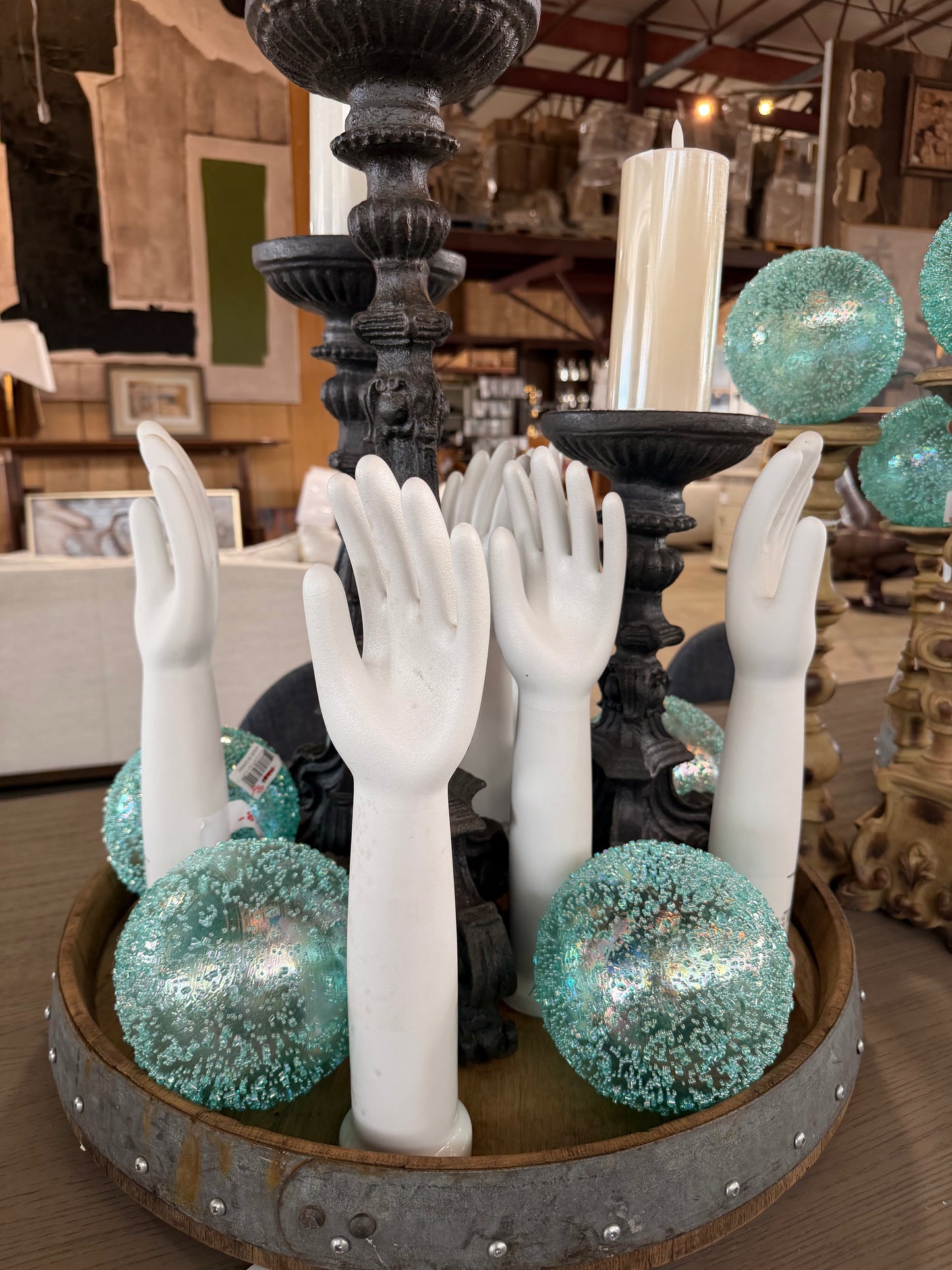Vintage Porcelain Glove Molds