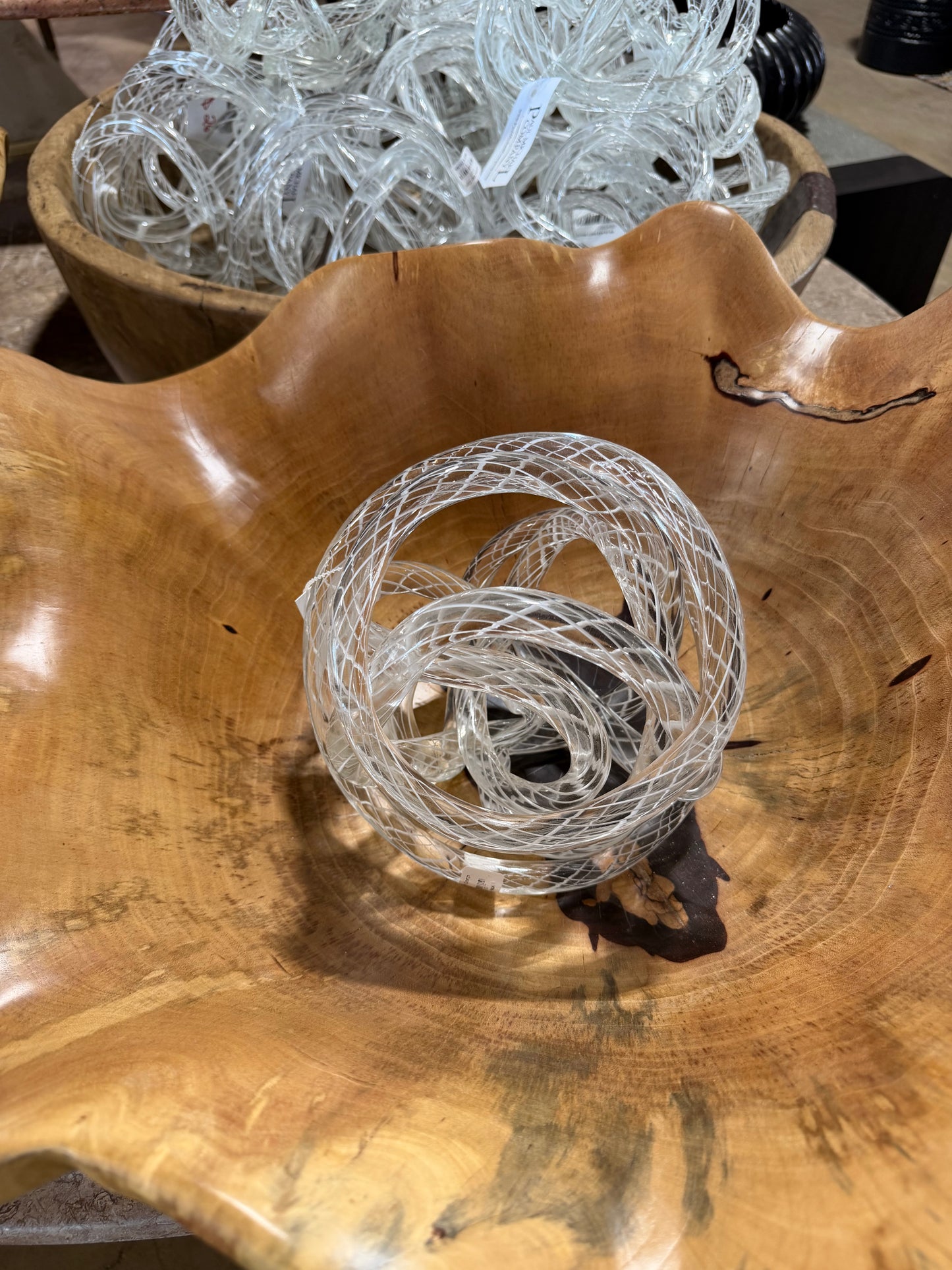 Extra Large Hand-Blown Glass Decorative Knots