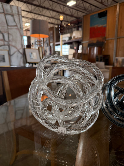 Extra Large Hand-Blown Glass Decorative Knots