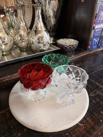 Cut Glass Pedestal Dish
 5 inch