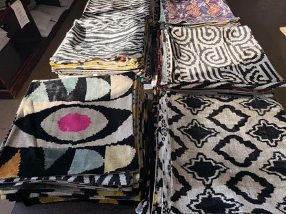24x24 Handmade-Silk Velvet Throw Pillow Cases
