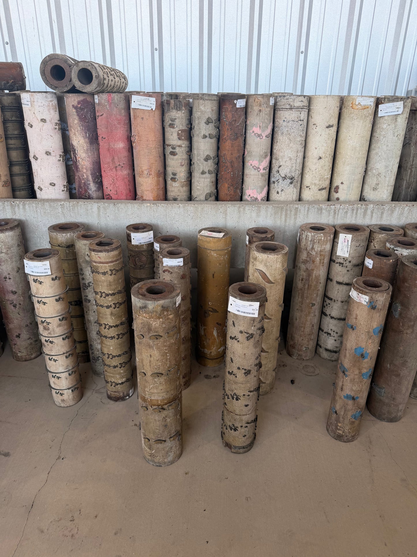 Antique American Wallpaper Printing Rolls