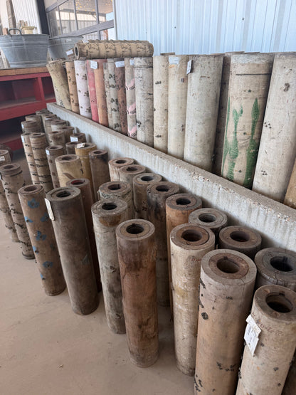 Antique American Wallpaper Printing Rolls