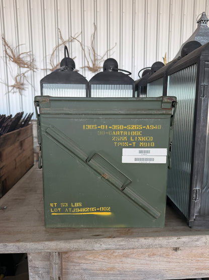Vintage Metal Ammo Boxes -Large