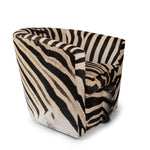 Zebra Hide Tub Chair