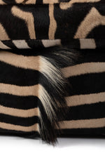 Zebra Hide Tub Chair