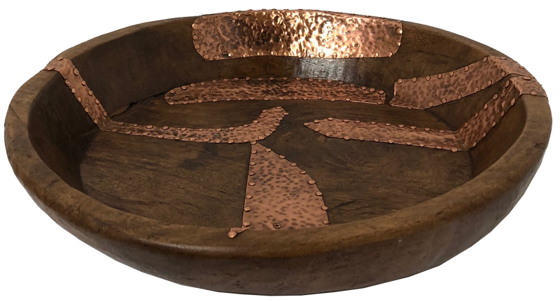 Antique Turkish Hammered Copper Bowl