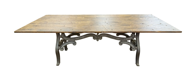 8ft Hobbs 18-Wheeler Floor Board Dining Table - Paul Michael Company - 1
