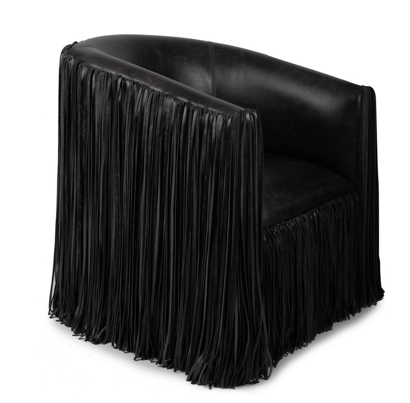 Leather Fringe Chair